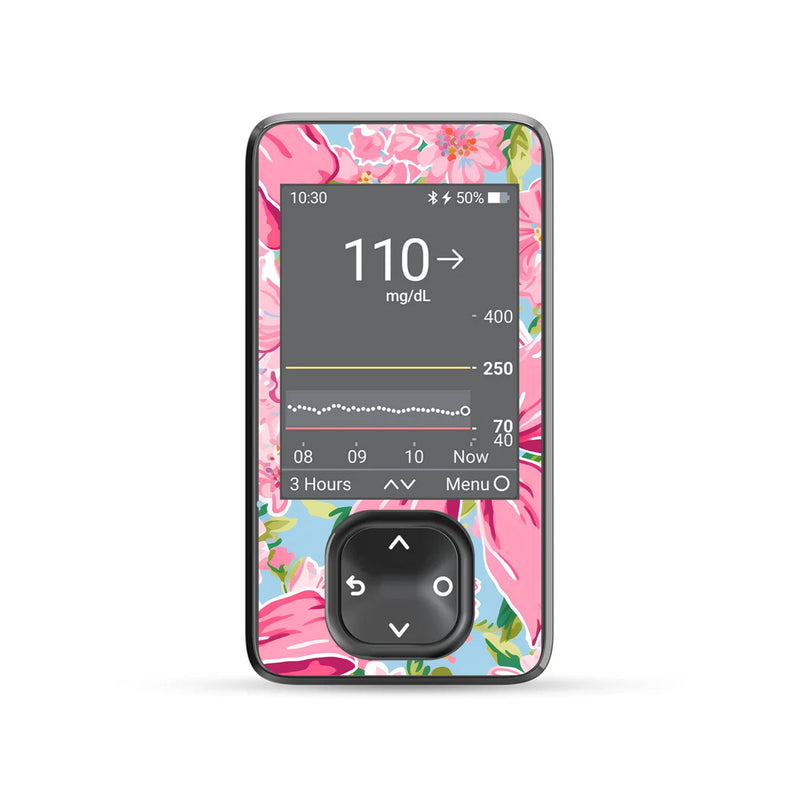 Peelz Blossom Bows DEXCOM G7 and G6 Touchscreen Receiver Sticker Peelz/Stickers