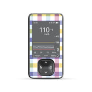 Peelz Spring Plaid DEXCOM G7 and G6 Touchscreen Receiver Sticker Peelz/Stickers