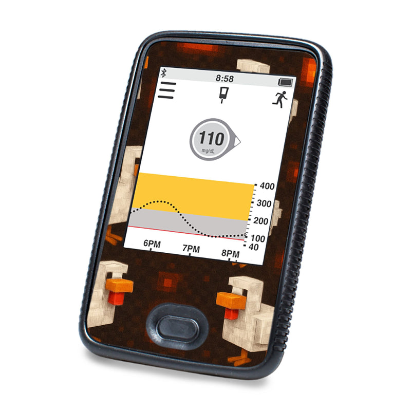Peelz Inferno Chicken Dexcom G6 Touchscreen Receiver Sticker - Pump Peelz Peelz/Stickers