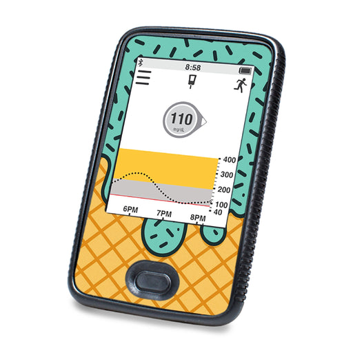 Peelz Ice Cream Social Dexcom G6 Touchscreen Receiver Sticker - Pump Peelz Peelz/Stickers