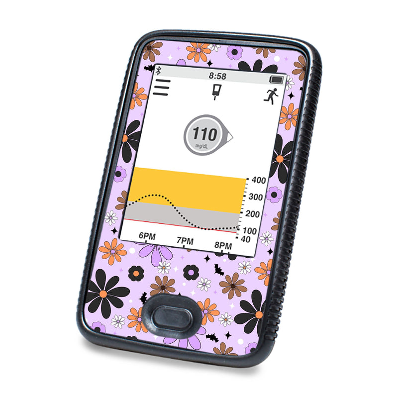 Peelz Batty Blooms Dexcom G6 Touchscreen Receiver Sticker - Pump Peelz Peelz/Stickers