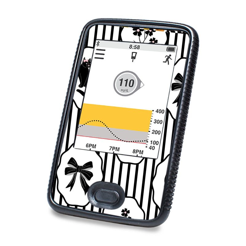 Peelz Midnight Cat Dexcom G6 Touchscreen Receiver Sticker - Pump Peelz Peelz/Stickers
