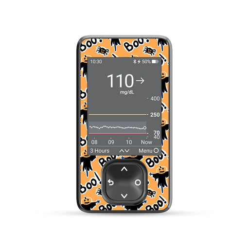 Peelz Pumpkin Boo Dexcom G7 Touchscreen Receiver Sticker - Pump Peelz Peelz/Stickers