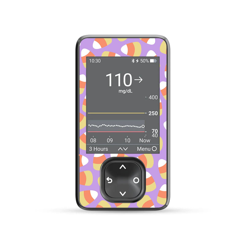 Peelz Candy Corn Dexcom G7 Touchscreen Receiver Sticker - Pump Peelz Peelz/Stickers