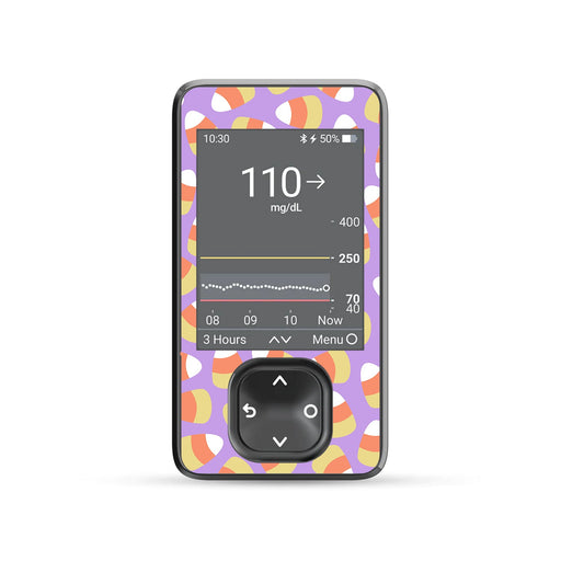 Peelz Candy Corn Dexcom G7 Touchscreen Receiver Sticker - Pump Peelz Peelz/Stickers