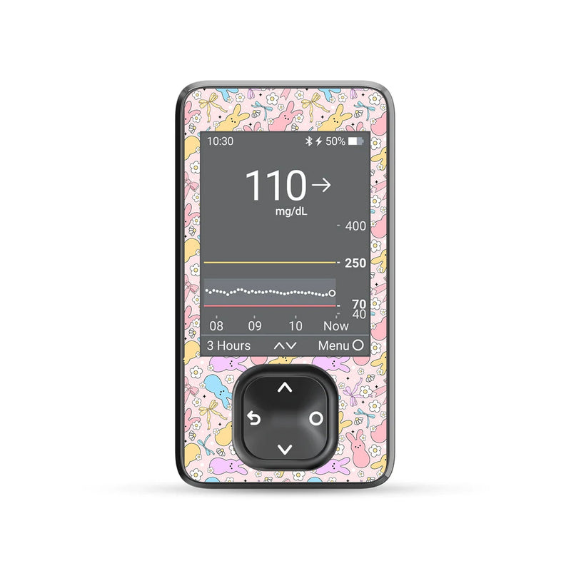 Peelz Hoppy Spring Dexcom G7 Touchscreen Receiver Sticker - Pump Peelz Peelz/Stickers