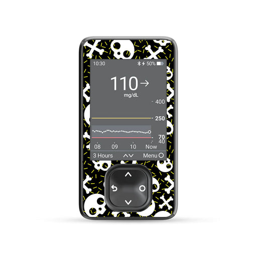 Peelz Bone Pop Dexcom G7 Touchscreen Receiver Sticker - Pump Peelz Peelz/Stickers