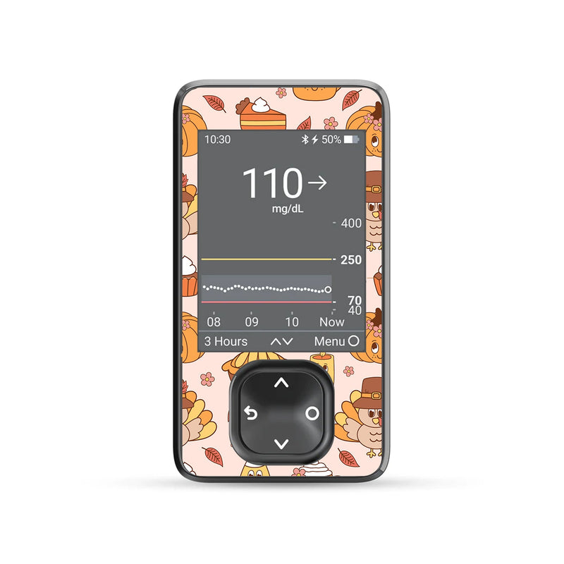 Peelz Cozy Harvest Dexcom G7  Touchscreen Receiver Sticker - Pump Peelz Peelz/Stickers