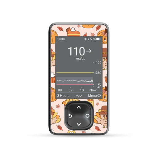 Peelz Cozy Harvest Dexcom G7  Touchscreen Receiver Sticker - Pump Peelz Peelz/Stickers