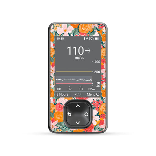 Peelz Blush Blossom DEXCOM G7 Touchscreen Receiver Peelz/Stickers