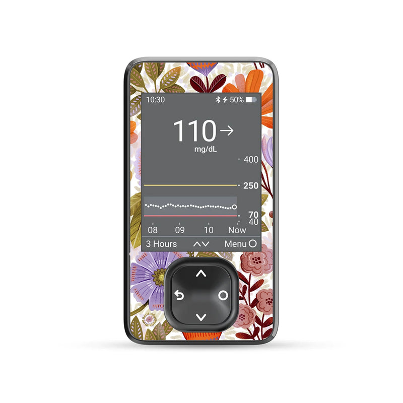 Peelz Autumn Meadow Dexcom G7 Touchscreen Receiver Sticker - Pump Peelz Peelz/Stickers