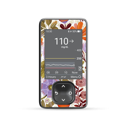 Peelz Autumn Meadow Dexcom G7 Touchscreen Receiver Sticker - Pump Peelz Peelz/Stickers