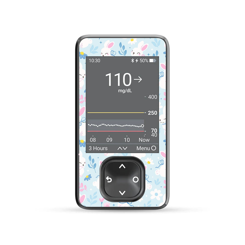 Peelz Sweet Bunnies Dexcom G7 Touchscreen Receiver Sticker - Pump Peelz Peelz/Stickers