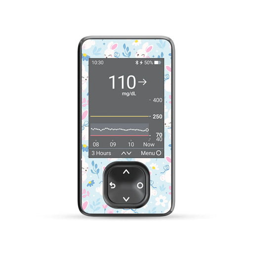 Peelz Sweet Bunnies Dexcom G7 Touchscreen Receiver Sticker - Pump Peelz Peelz/Stickers