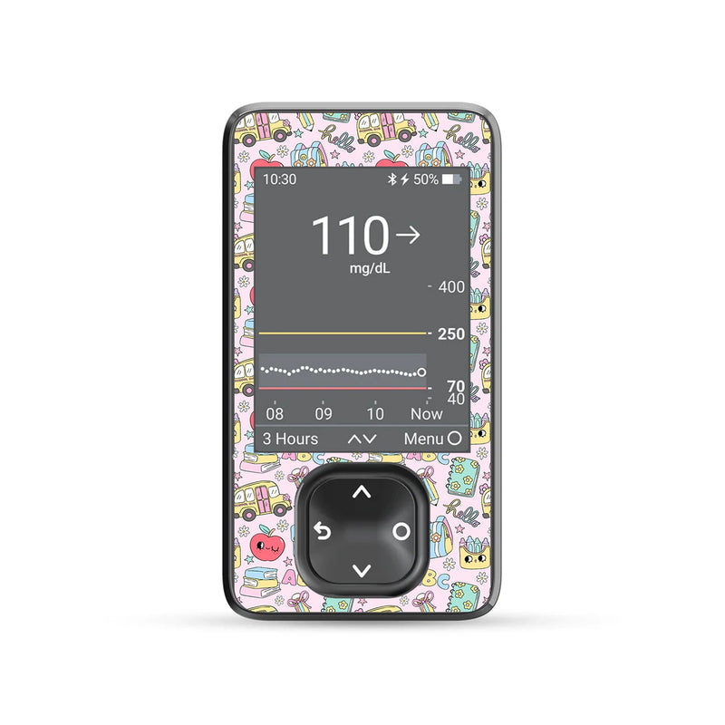 Peelz Tiny Scholar Dexcom G7 Touchscreen Receiver Sticker - Pump Peelz Peelz/Stickers