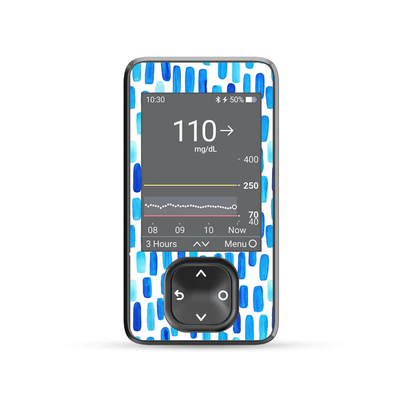 Peelz Level Lines Dexcom G7 Touchscreen Receiver Sticker - Pump Peelz Peelz/Stickers