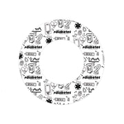 Peelz Diabetes Awareness Doodles FreeStyle Libre 2 Patch Tape - Pump Peelz Patch Medical Tape