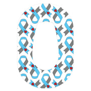 Peelz Diabetes Awareness Ribbon Dexcom G6 Patch Tape - Pump Peelz Patch Medical Tape