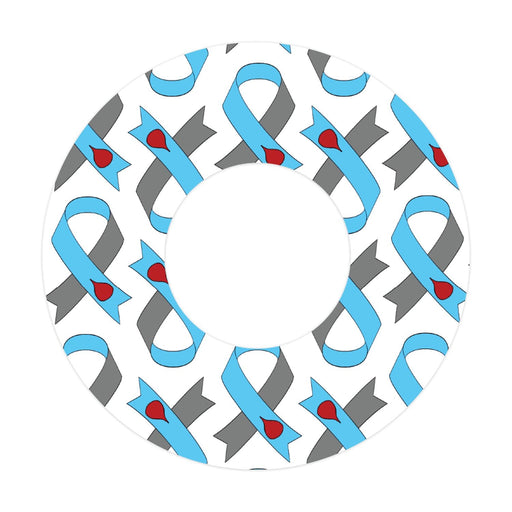 Peelz Diabetes Awareness Ribbon Patch  Tape Designed for the FreeStyle Libre 2 Patch Medical Tape