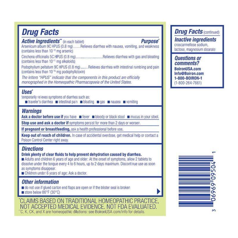 Boiron Boiron Diaralia 60 Tabs Homeopathic Medicine