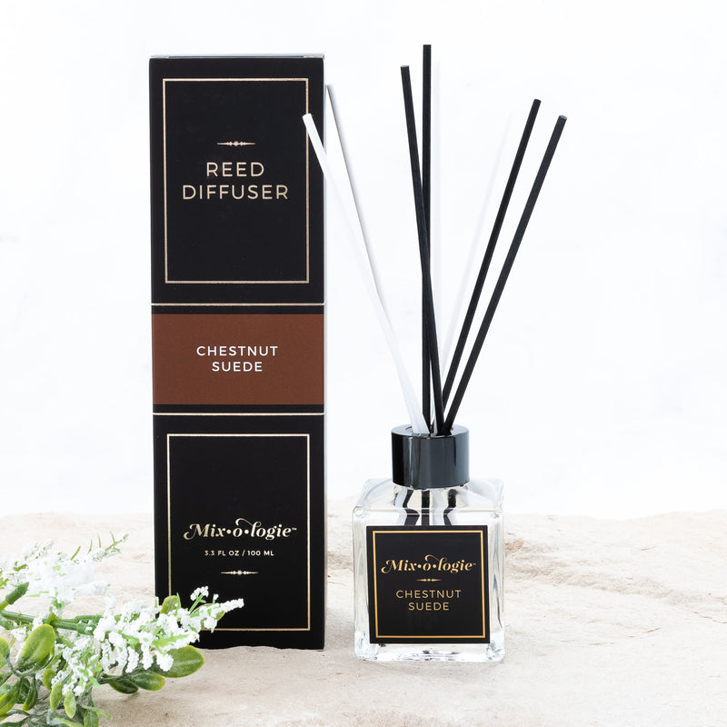 MIXOLOGIE Chestnut Suede | Reed Diffuser Reed Diffuser