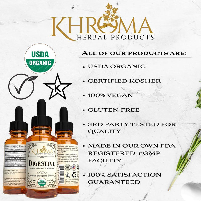 Khroma Herbal Products Organic Digestive Blend Supplements