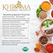 Khroma Herbal Products Organic Digestive Blend Supplements