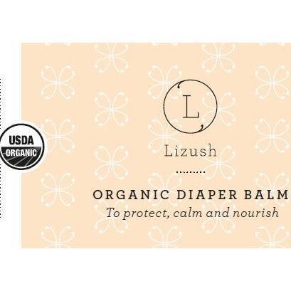 Lizush ORGANIC DIAPER BALM To protect, calm and nourish