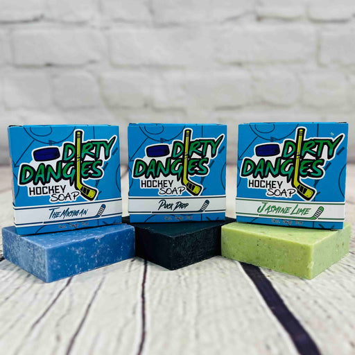 Dirty Dangles Hockey 3 Pack Bundles - Dirty Dangles Hockey Soap Bars Natural Soap Bar