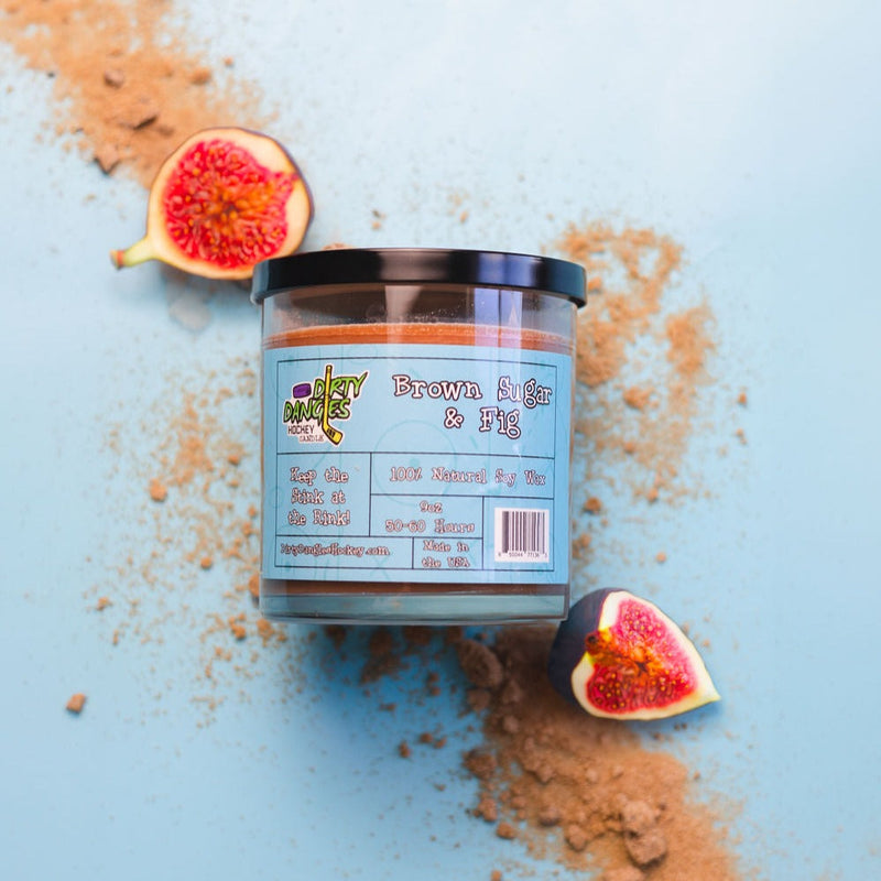 Dirty Dangles Hockey Dirty Dangles Hockey Candles - Brown Sugar and Fig Soy Wax Candles