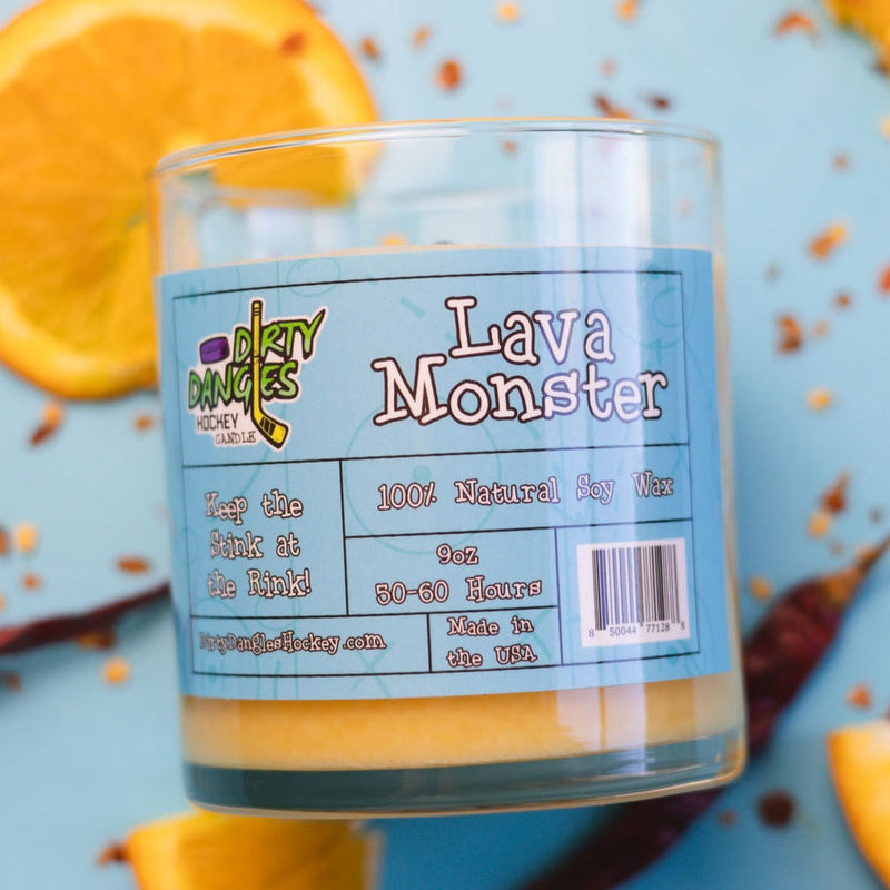 Dirty Dangles Hockey Dirty Dangles Hockey Candles - Lava Monster Soy Wax Candles