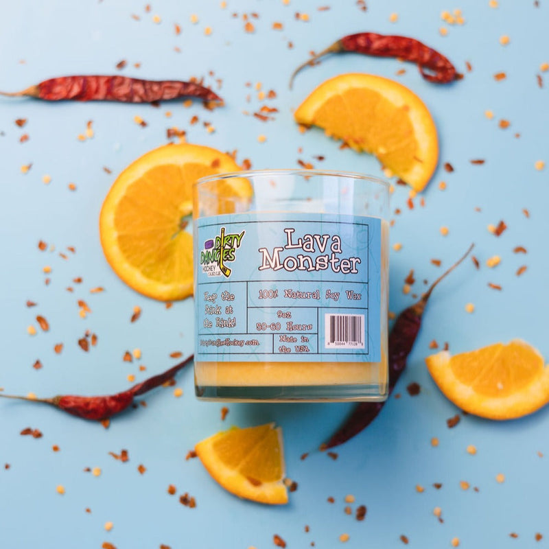 Dirty Dangles Hockey Dirty Dangles Hockey Candles - Lava Monster Soy Wax Candles