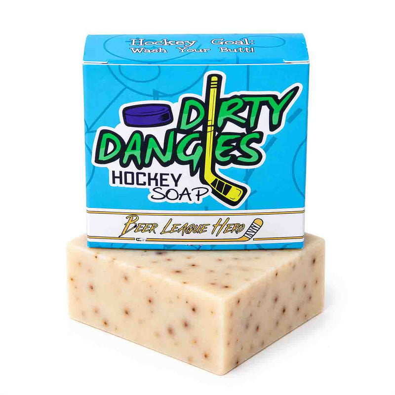 Dirty Dangles Hockey Beer League Hero - Hockey Soap Bar Natural Soap Bar White Smoke 1 Bar - $8,3 Bars - $22