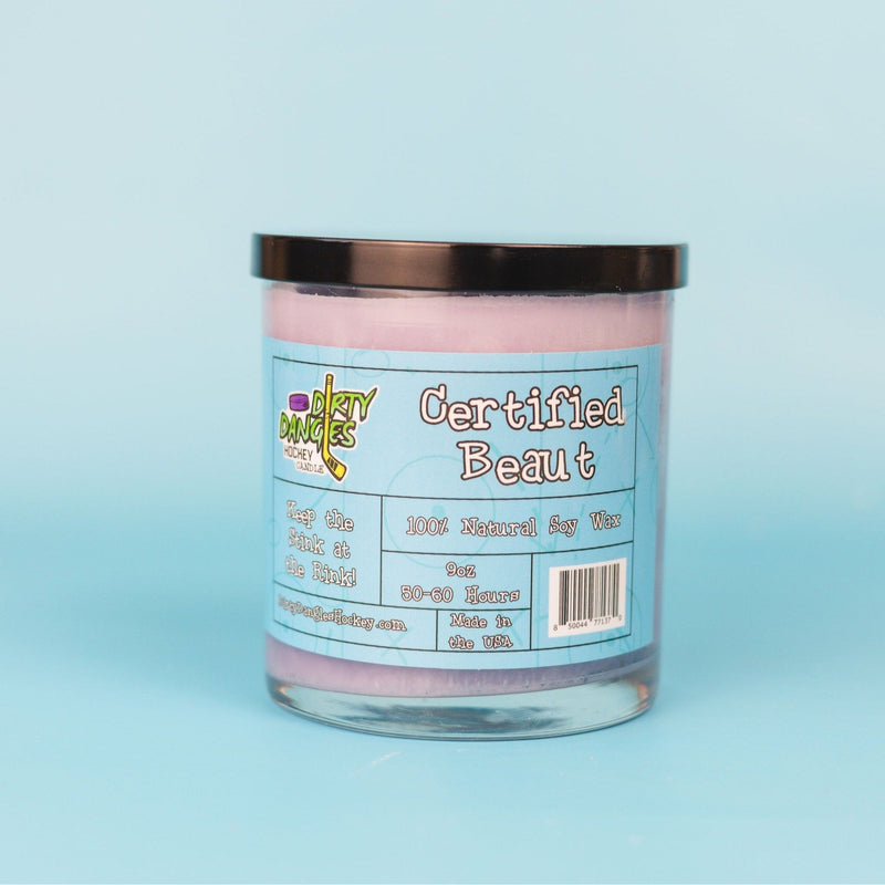Dirty Dangles Hockey Dirty Dangles Hockey Candles - Certified Beaut (Lavender Lemongrass) Soy Wax Candles