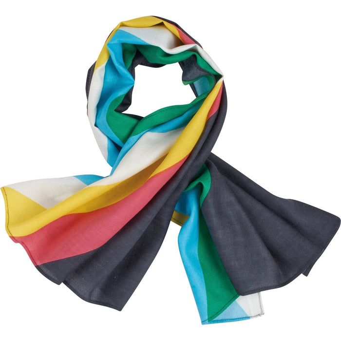 The Bullish Store - Disability Pride Scarf | Disability Flag Color Rainbow Stripe Bandana | 30" X 18"