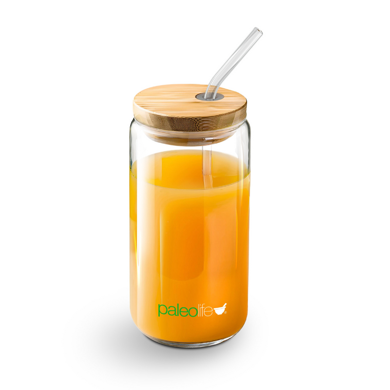 Paleolife EcoVaso Premium de Vidrio y Bambú