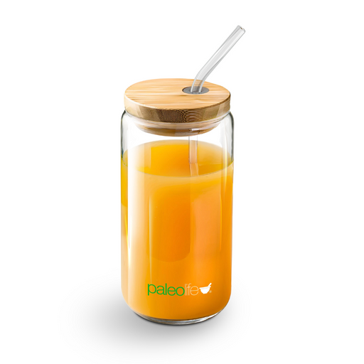 Paleolife EcoVaso Premium de Vidrio y Bambú