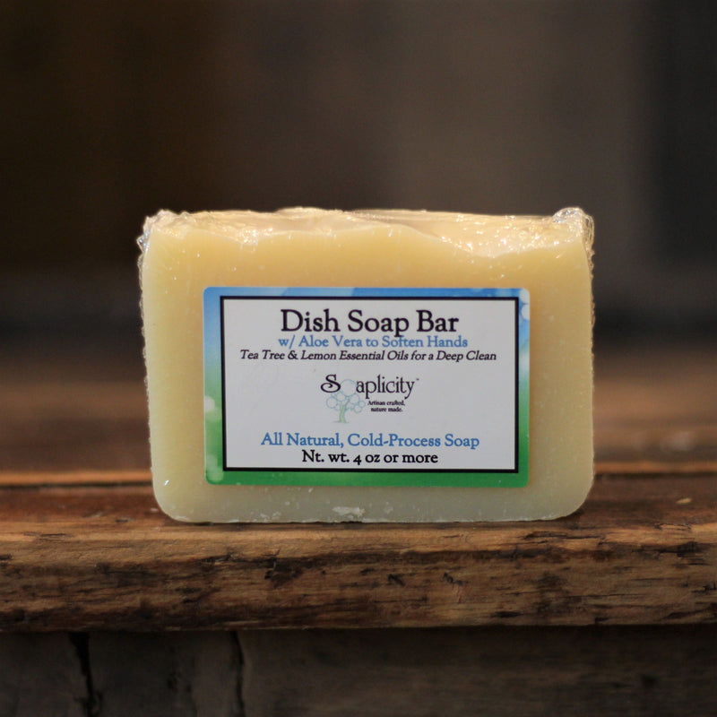 Soaplicity Dish Soap Bar with Aloe, Tea Tree & Lemon Default