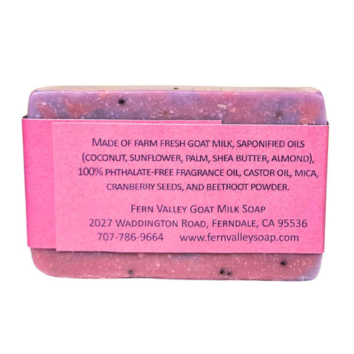Fern Valley Soap Natural Goat Milk Soap | Exfoliating Cranberry-Seed Scrub | Divine - Musky Floral Scent Goat Milk Soap
