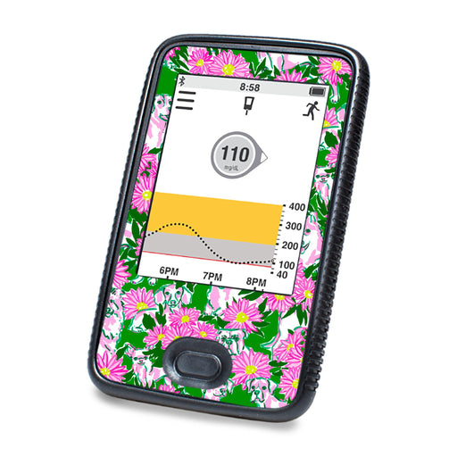 Peelz Dogs and Daisies DEXCOM G6 Touchscreen Receiver Peelz/Stickers