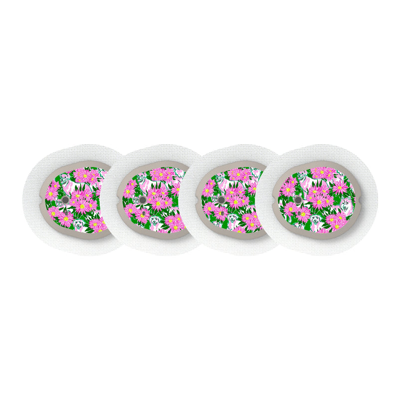 Peelz Dogs and Daisies Designed for the DEXCOM G7 and Stelo Transmitter Peelz/Stickers