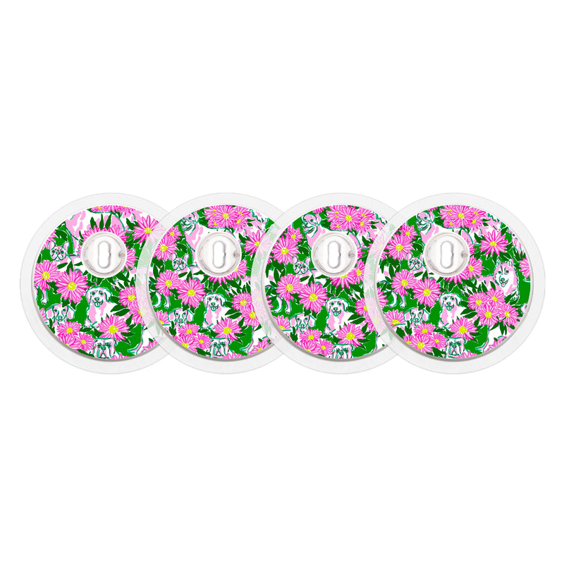 Peelz Dogs and Daisies Designed for the FreeStyle Libre 3 Plus & Lingo  Sensor Peelz/Stickers