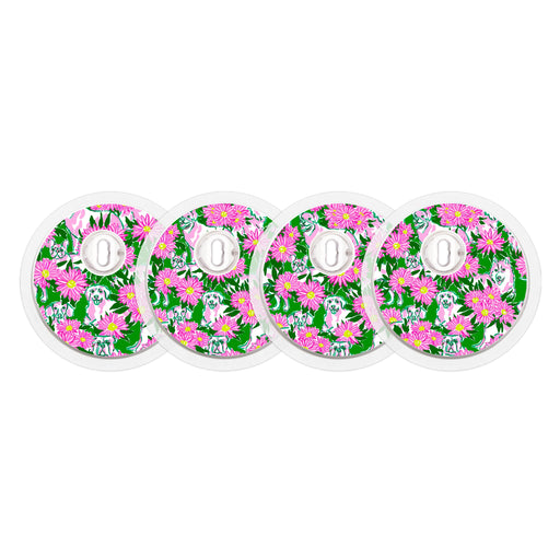 Peelz Dogs and Daisies Designed for the FreeStyle Libre 3 Plus & Lingo  Sensor Peelz/Stickers