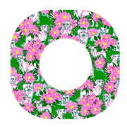 Peelz Dogs and Daisies Dexcom G7 and Stelo Patch Tape - Pump Peelz Patch Medical Tape