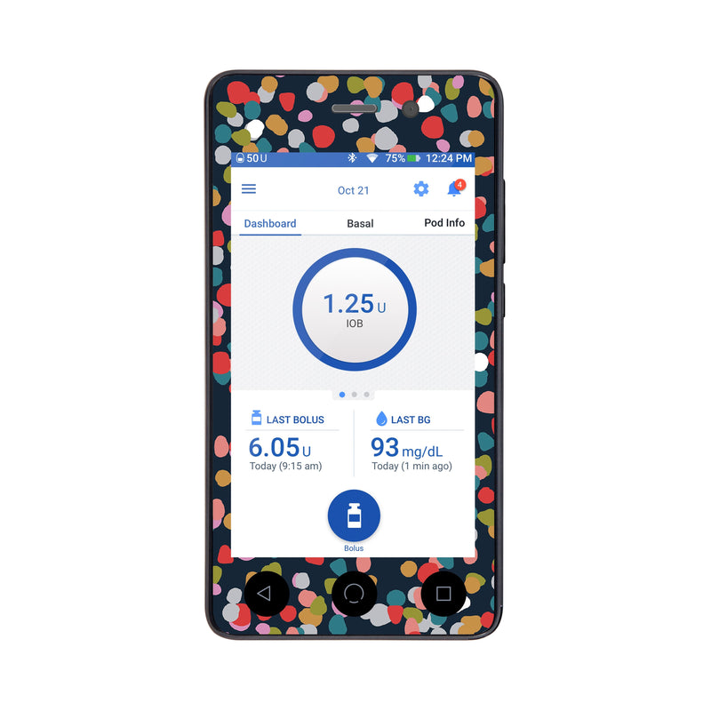 Peelz Dots Sticker for Omnipod DASH® PDM – Pump Peelz Peelz/Stickers
