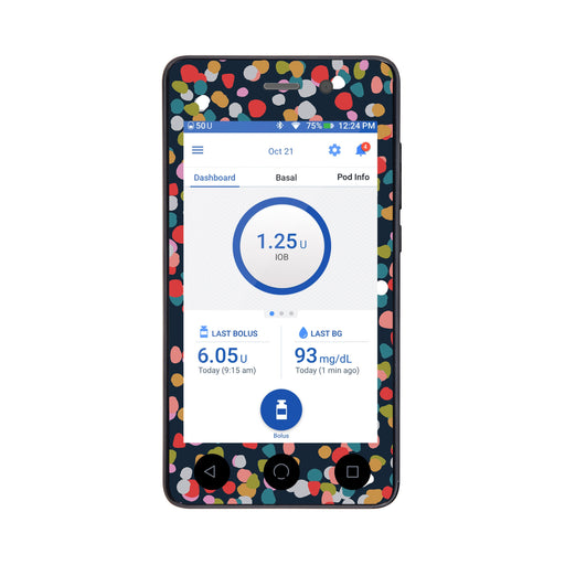 Peelz Dots Sticker for Omnipod DASH® PDM – Pump Peelz Peelz/Stickers