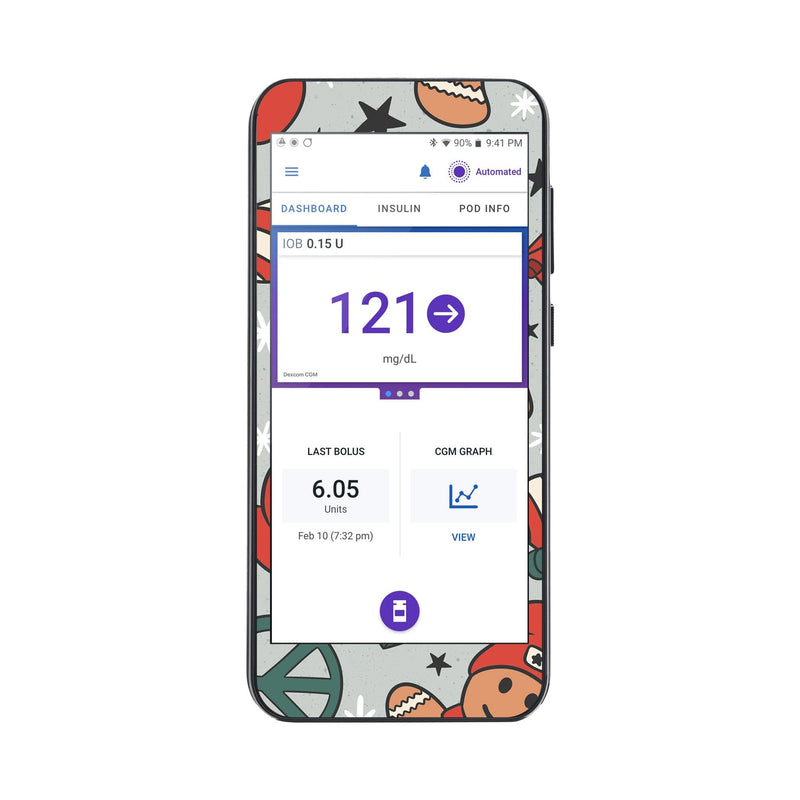 Peelz Doughmies Sticker for Omnipod® 5 Controller – Pump Peelz Peelz/Stickers