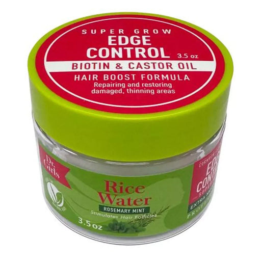 Mill's Beauty Supply Dr. Girls Rice Water Super Grow Edge Control - Rosemary Mint Hair Edge Control Gel
