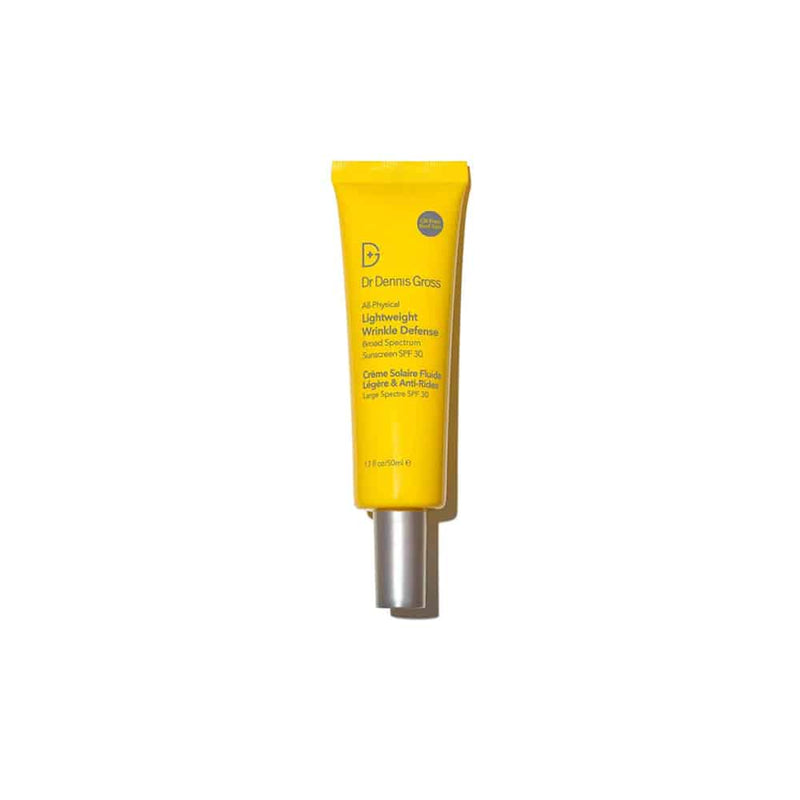 Nava Beauty Dr. Dennis Gross All-Physical Lightweight Wrinkle Defense Broad Spectrum SPF 30 1.7 OZ White Smoke