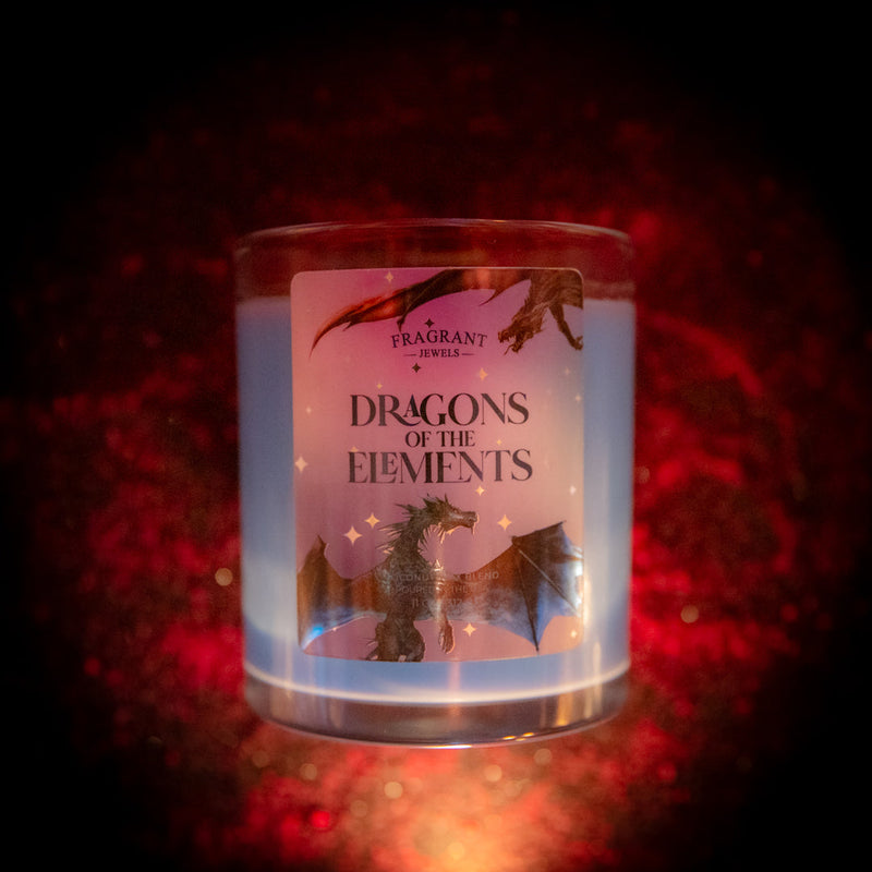 Fragrant Jewels Dragons of the Elements - Fire Dragon - Jewel Candle (Ringless) (Glass) Jewel Candle